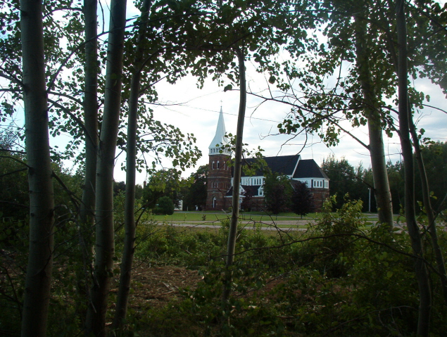 St. Paul's RC Church, across Cambridge Road from
                                    Subdivision